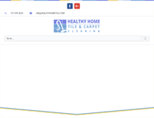 Tablet Screenshot of healthyhometile.com